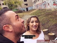 In der Öffentlichkeit die scharfe Deutschtürkin Danka Diamond vernascht